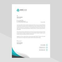 Modern company letterhead Free Vector