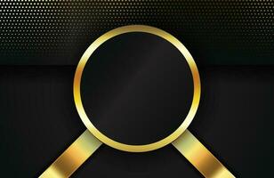 Abstract geometric 3d background with realistic gold effect vector