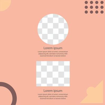 trendy social media post template. vector banner layout design