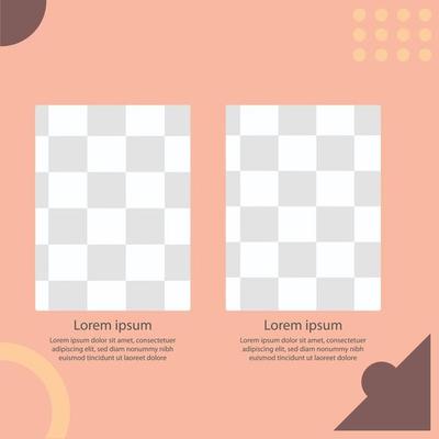 trendy social media post template. vector banner layout design