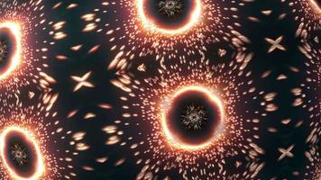bucle de ciencia ficción partículas anillos brillante animación video