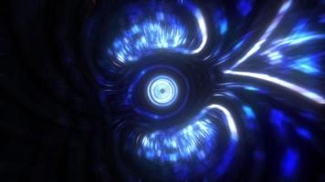 Blue Neon 3D Futuristic Vortex Loop video