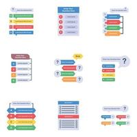 Quiz Templates Flat vector