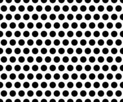 black and white polka dot pattern background vector