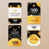 Luxurious Gift Card Collection vector