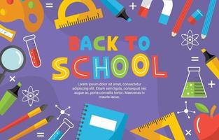 Back tol School Element Background vector