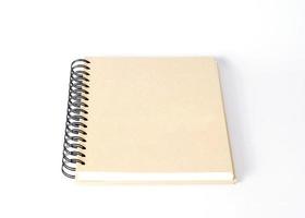 Hardcover book on white background photo
