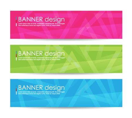 Abstract geometric banner background