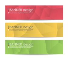 Abstract geometric banner background vector