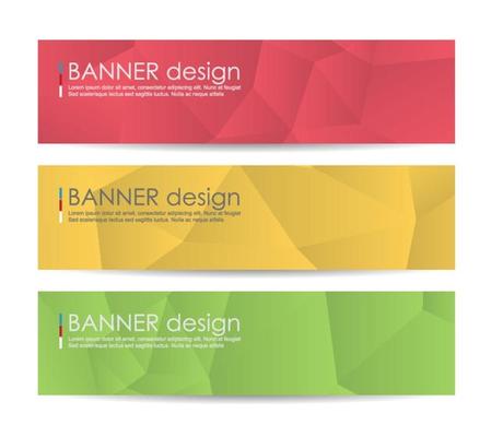 Abstract geometric banner background