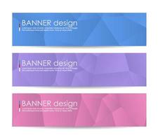 Abstract geometric banner background vector