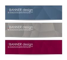 Abstract geometric banner background vector