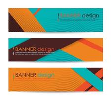 Abstract geometric banner background vector