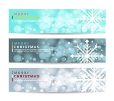 merry christmas Abstract geometric banner background vector