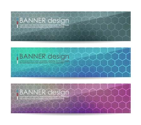 Abstract geometric banner background
