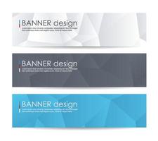 Abstract geometric banner background vector