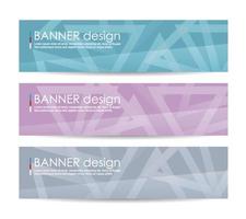 Abstract geometric banner background vector