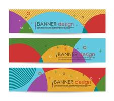 Abstract geometric banner background vector