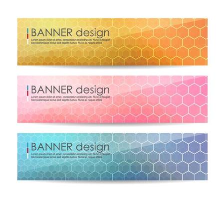 Abstract geometric banner background
