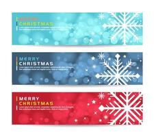 merry christmas Abstract geometric banner background vector