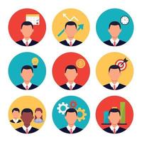 Business People Icon Collection vector
