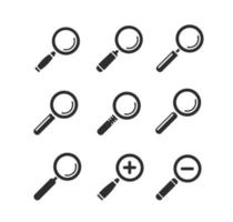 magnifying glass icon isolated on white background vector