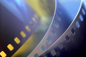 Blurry image of 35mm photographic film photo