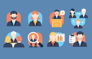 Business People Icons Set