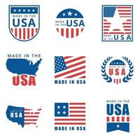 Made in USA Badges vector