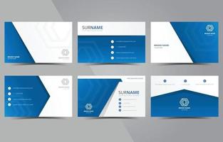 Modern Blue Creative and Clean Business Card Template vector