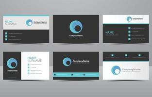 Modern Creative and Clean Blue Business Card Template vector