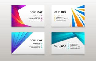 Abstract Business Card Template vector