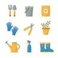 Set of Gardening Icon vector