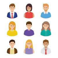 Business Group Avatar Set vector