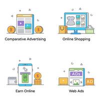 Set of Web Marketing vector