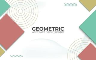 fondo geométrico abstracto. Ilustración de vector de banner 3D.