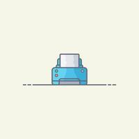 Printer vector icon illustration