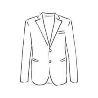 ilustración vectorial chaqueta de los hombres. ropa de estilo empresarial, ilustración vectorial chaqueta cruzada de los hombres. ropa en los negocios vector