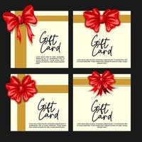 Gift Card Design Template vector
