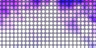 Light Purple vector backdrop with circles.