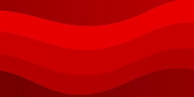 Light Red vector background with curves.