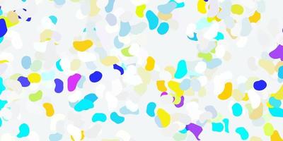 Light multicolor vector pattern with abstract shapes.