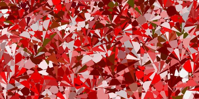 textura de vector naranja claro con triángulos al azar.