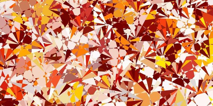 Light Orange vector texture with random triangles.