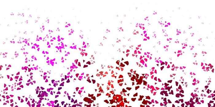 Light pink vector pattern with abstract shapes.