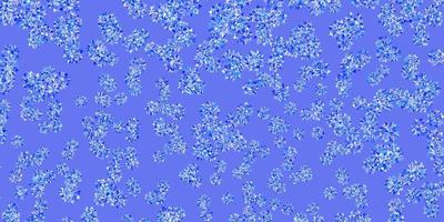 Light blue vector texture with bright snowflakes.