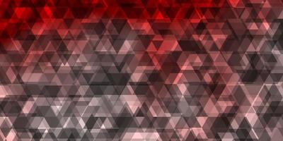 Light Red vector pattern with lines, triangles.