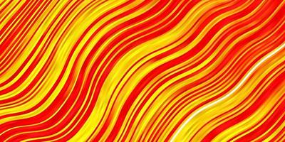 Light Red, Yellow vector background with lines.