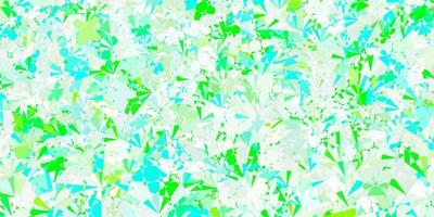 Light Green vector background with polygonal forms.