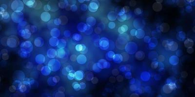 Light BLUE vector background with circles.